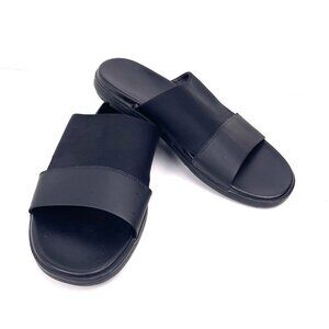 Kenneth Cole NewYork Men’s Slides Leather/Textile Sandals De-Lite Model Size 10M